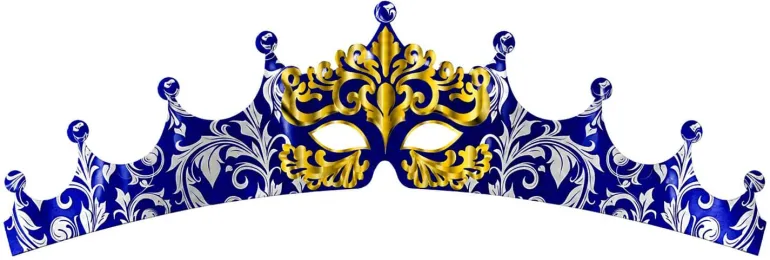 Couronne des rois masque Vénitien 100 unités