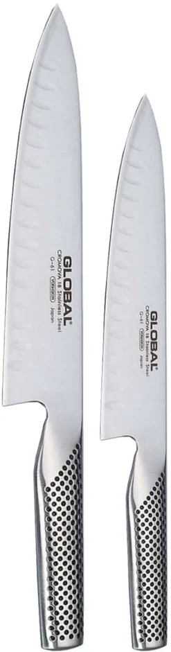 Couteau de cuisine G63 lame alvéolée 16 cm Global