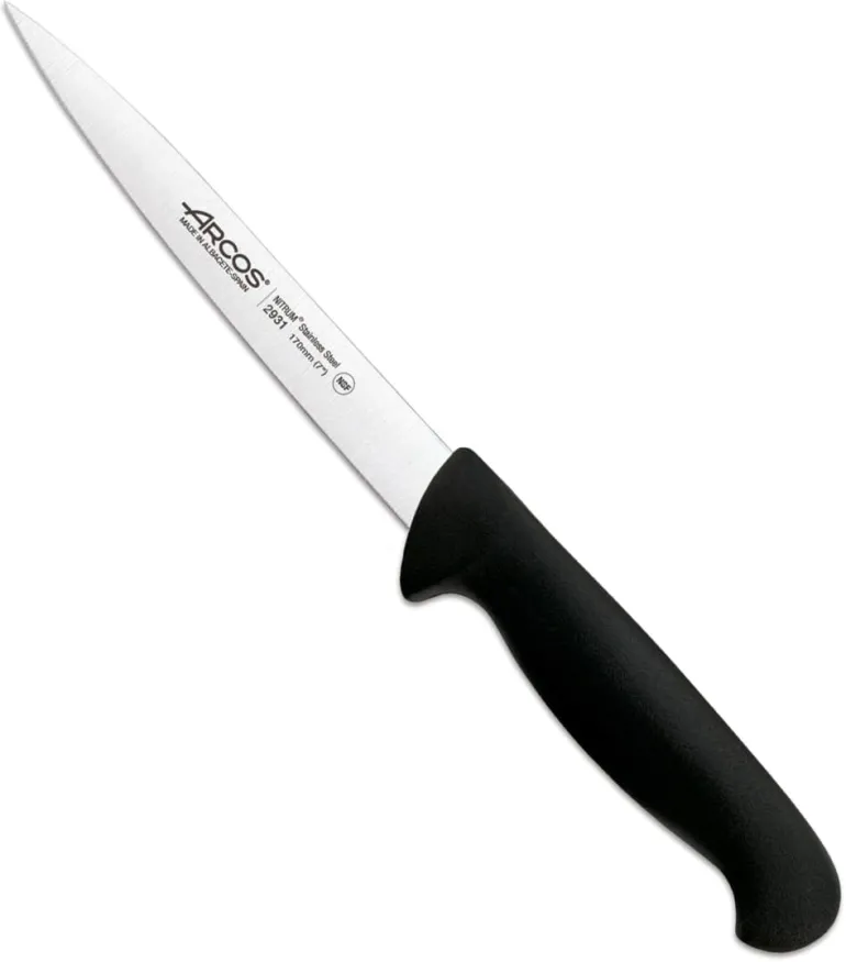 Couteau filet de sole 2900 Pro Noir 17 cm Arcos