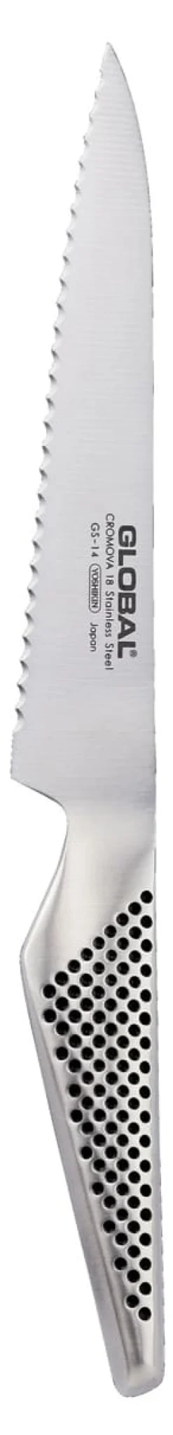 Couteau à lame crantée GS14 lame 15 cm Global