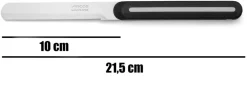 Couteau microdenté à bout rond manche noir lame 10 cm Arcos
