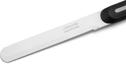 Couteau microdenté à bout rond manche noir lame 10 cm Arcos