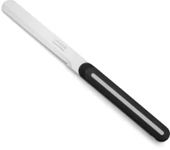 Couteau microdenté à bout rond manche noir lame 10 cm Arcos