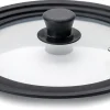 Couvercle en verre bord silicone de 28 à 32 cm Ibili