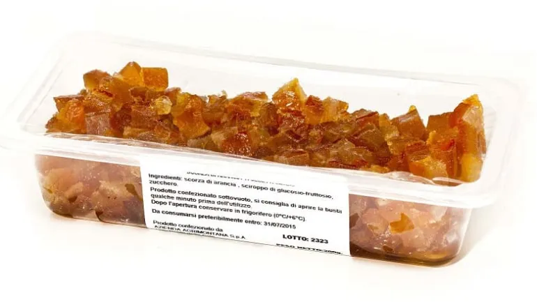Cubes d'orange confite 200 g Agrimontana