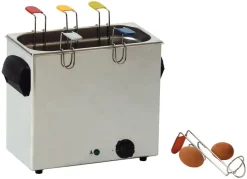 Cuiseur à œufs inox 6 paniers