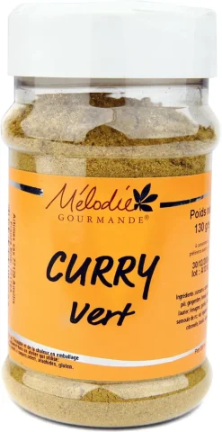 Curry vert 130 g Mélodie Gourmande