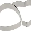 Cœurs entrelacés en inox 8 x ht 3 cm Gobel