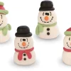 Décors en sucre Assortiment Bonhommes de neige 4 pièces Modécor