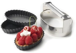 Découpoir en inox ovale 13 x 9 cm Matfer