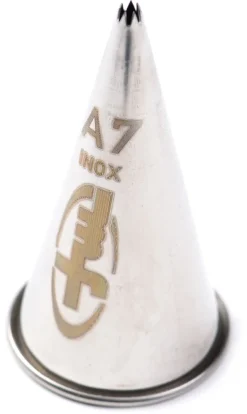 Douille pâtisserie cannelée inox A7 - Ø 3 mm Mallard Ferrière