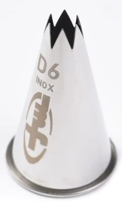 Douille pâtisserie cannelée inox D6 - Ø 1,1 cm Mallard Ferrière