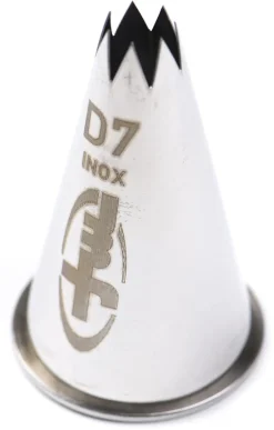 Douille pâtisserie cannelée inox D7 - Ø 1,1 cm Mallard Ferrière