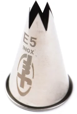 Douille pâtisserie cannelée inox E5 - Ø 1,3 cm Mallard Ferrière