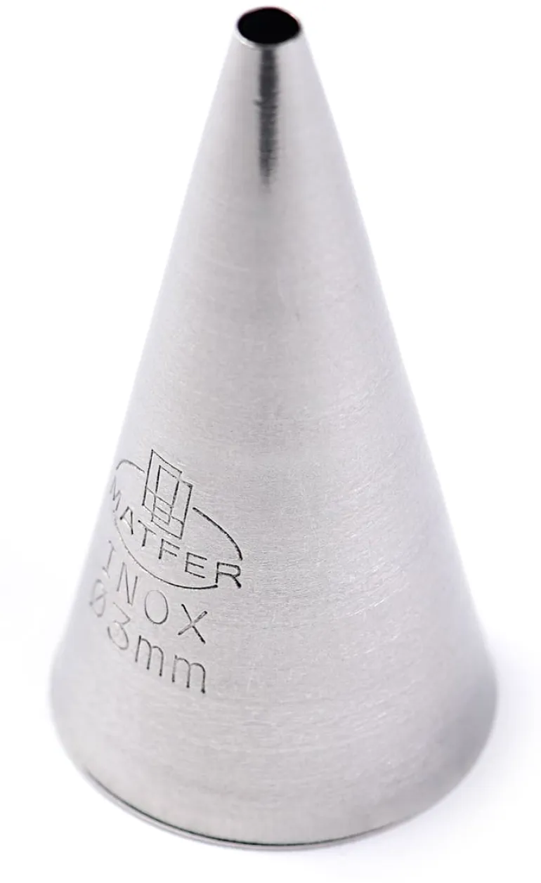 Douille pâtisserie inox douille pâtissière unie Ø 3 mm Matfer