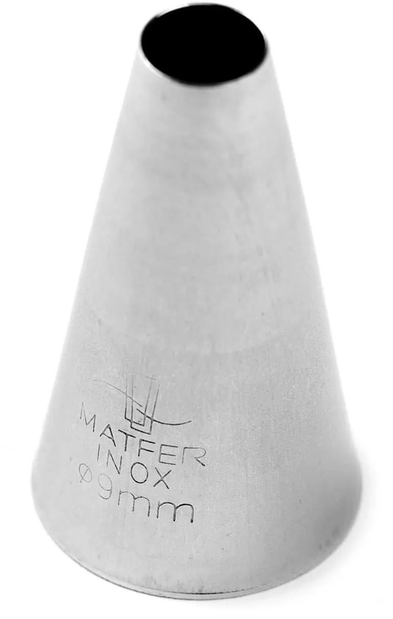 Douille pâtisserie inox douille pâtissière unie Ø 9 mm Matfer
