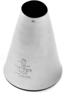 Douille pâtisserie inox douille pâtissière unie Ø 1,5 cm Matfer