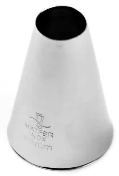Douille pâtisserie inox douille pâtissière unie Ø 1,6 cm Matfer