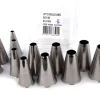 Douille pâtisserie inox lot de 12 Matfer