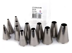 Douille pâtisserie inox lot de 12 Matfer