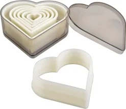 Emporte-pièce coeur boîte de 7 pièces Ibili
