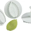 Emporte-pièce feuille de rose à poussoir Lot de 3