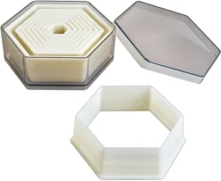 Emporte-pièce hexagonal boîte de 9 pièces Ibili