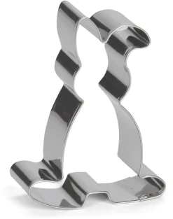 Emporte-pièce Lapin assis acier inoxydable Ht 7 cm Patisse