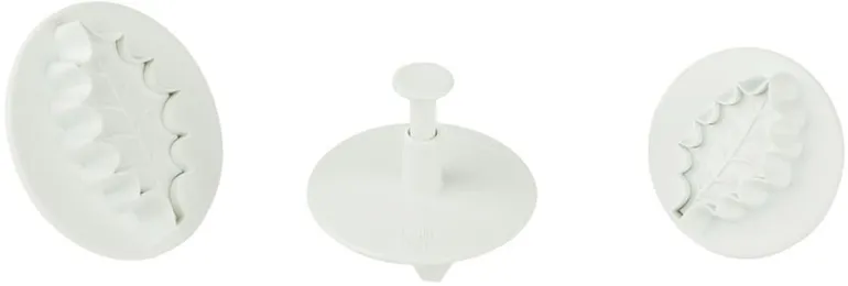 Emporte-piece feuille de houx à poussoir Lot de 3 Mallard Ferrière