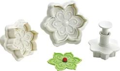 Emporte-piece fleur à poussoir Lot de 3 Mallard Ferrière