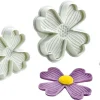 Emporte-piece fleur 4 pétales à poussoir Lot de 3 Mallard Ferrière