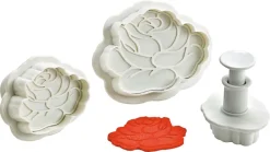 Emporte-piece rose à poussoir Lot de 3 Mallard Ferrière