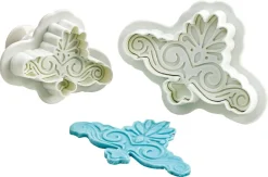 Emporte-piece volute ornée à poussoir Lot de 2 Mallard Ferrière