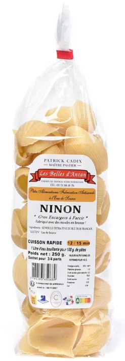 Escargot Ninon 250 g Les Belles D'Antan
