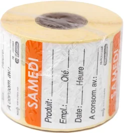 Etiquettes d'identification HACCP Jeudi