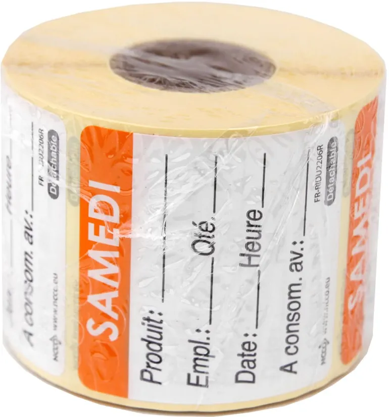 Etiquettes d'identification HACCP Vendredi