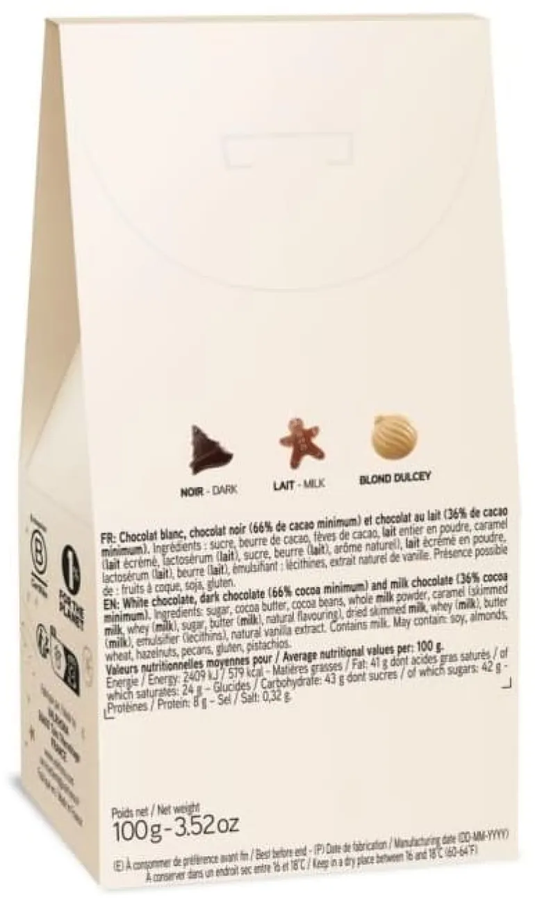 Etui douceurs chocolats Valrhona 2026 100 g Valrhona
