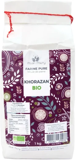 Farine de blé Khorasan 1 kg Moulin Maury