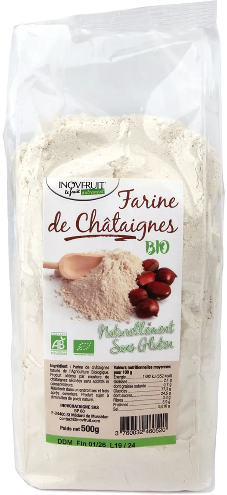 Farine de châtaigne Bio 500 g