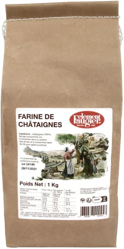 Farine de châtaigne 100% naturelle 1 kg Clément Faugier