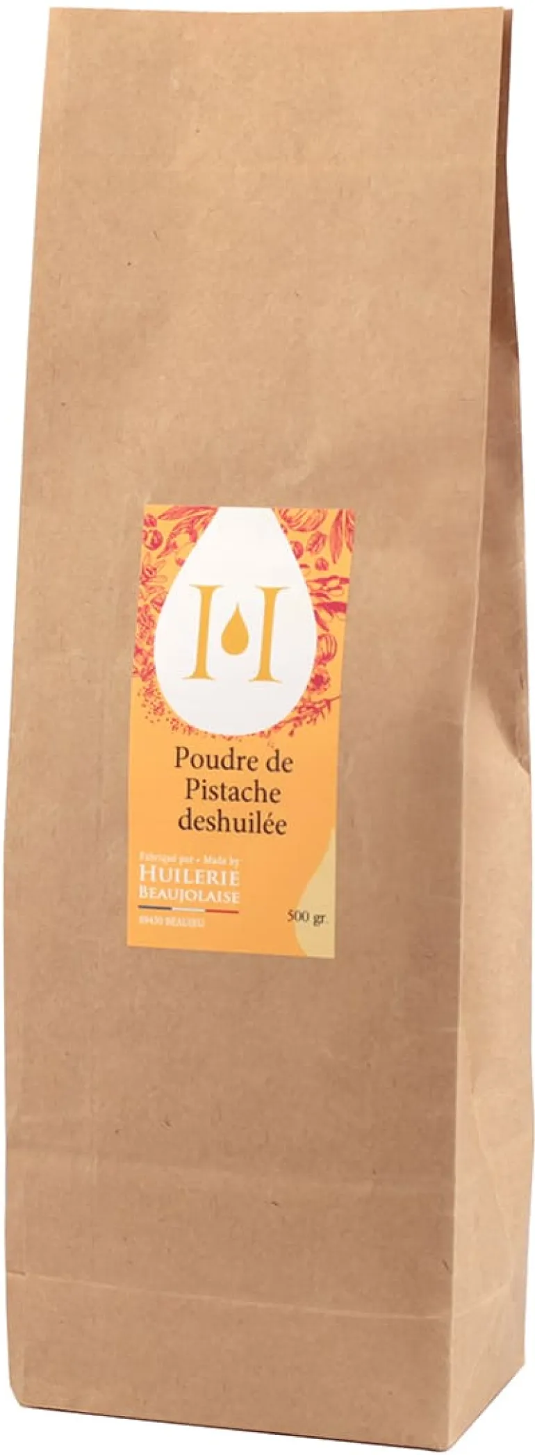 Farine de pistache déshuilée 500 g Huilerie Beaujolaise
