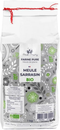 Farine de Sarrasin Bio 1 kg Moulin Maury