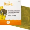 Feuille alu pour bonbon et chocolat (x 150) or 20 x 20 cm Decora