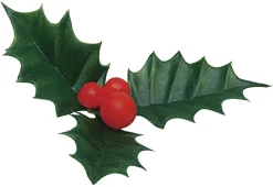 Feuille de houx (x 144) triple Décoration gâteau