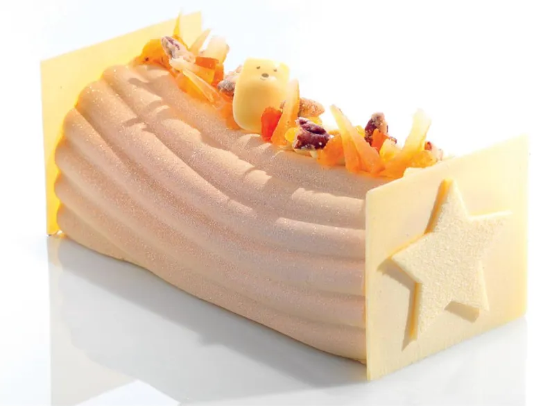 Feuilles décor de bûche (x 4) 30 x 18,5 cm De Buyer