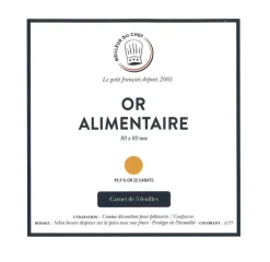 Feuilles d'or Carnet de 5 feuilles Meilleur du Chef