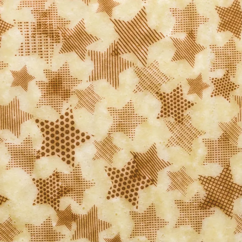 Feuille transfert biscuit Étoile Lot de 10 feuilles Décors et Créations
