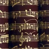Feuille transfert chocolat Notes de musique Or Lot de 10 feuilles Décors et Créations