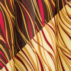 Feuille transfert chocolat Ondulés pourpre Lot de 10 feuilles Décors et Créations
