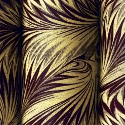 Feuille transfert chocolat Plumes or Lot de 10 feuilles Décors et Créations